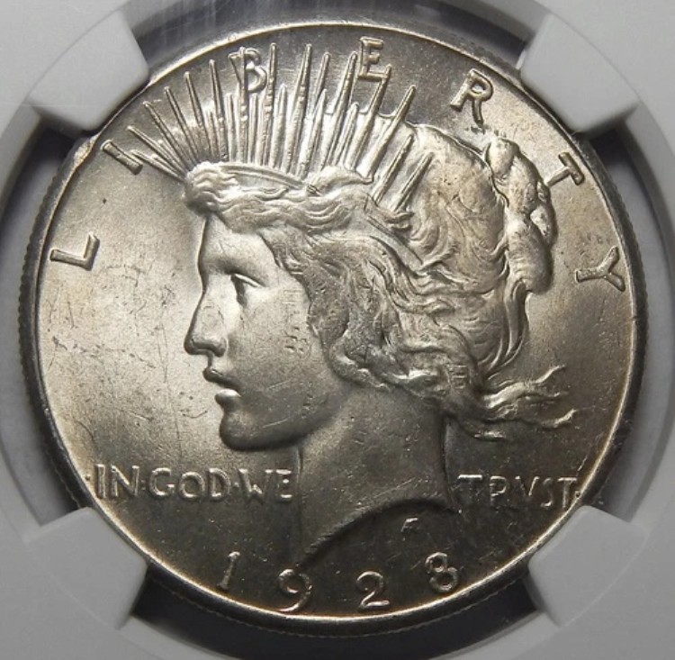 1928年 NGC MS62 モルガン・ダラー