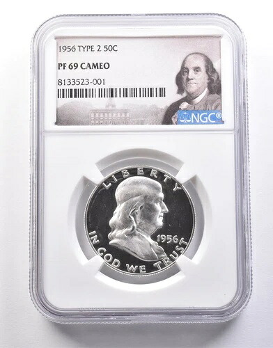 1956年 フランクリン ハーフダラー タイプ2 PF69 カメオ NGC *9928｜WORLD RESOURCE【KING店】