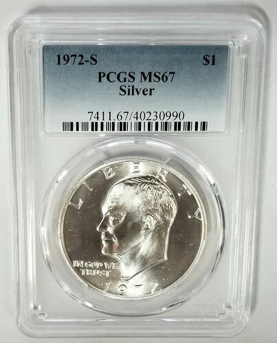 (20) 1972-S シルバー アイゼンハワー ドル PCGS MS-67 20枚セット