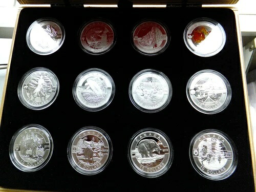 1/2オンス 純銀貨 O Canada 12枚セット 2013年 木箱入り 319,275円