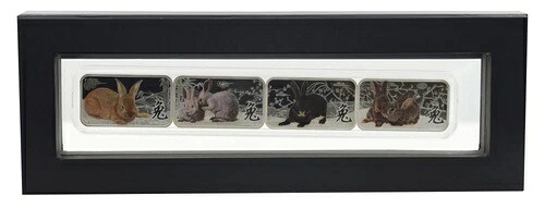 クック諸島 4x1 ドル コイン セット 2011 シルバー UNC 東部暦 - 1960 年...