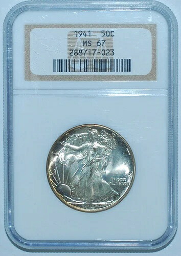 1941年 NGC MS67 ウォーキング・リバティ・ハーフダラー｜WORLD RESOURCE【KING店】
