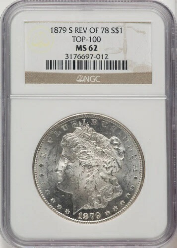 1879-S 1878年モルガン・ダラーの裏面 NGC MS62 (520695065)