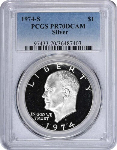 1974-S アイゼンハワー銀貨 PR70DCAM PCGS 241,065円