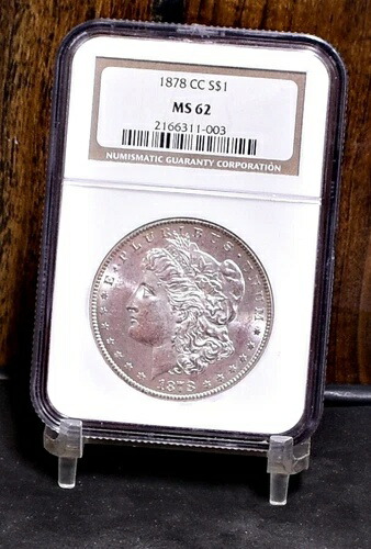 1878-CC モルガン・ダラー - NGC MS62 (#59454-L)