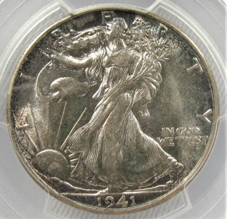 1941-S ウォーキング・リバティ・ハーフダラー GEM PCGS MS65 AD526