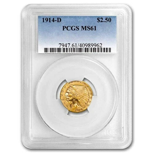 2.50ドル インディアンゴールド クォーターイーグル MS-61 PCGS