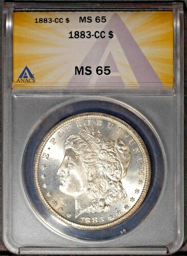 1883-CC 1ドル銀モルガンドル MS 65 ANACS # 7629070 + ボーナス