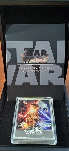5オンス シルバー コレクターズアイテム 2024年 スターウォーズ フォースの覚醒 ポスター #37 of 200 レア|WORLD RESOURCE【KING店】