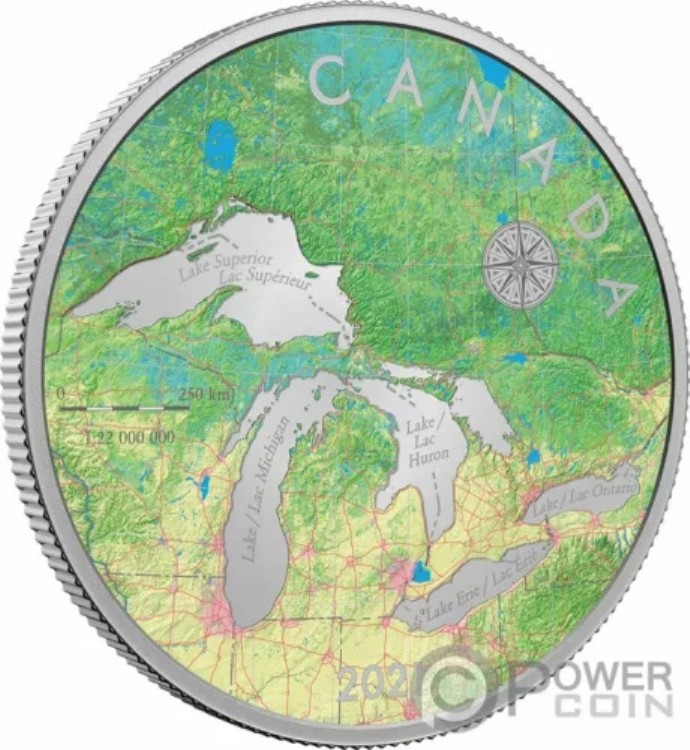 グレートレイク 5オンス 銀貨 50ドル カナダ 2021