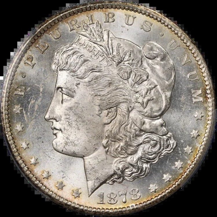 1878年-CC モルガン銀貨 PCGS MS63 素晴らしい外観、強い刻印|WORLD RESOURCE【KING店】