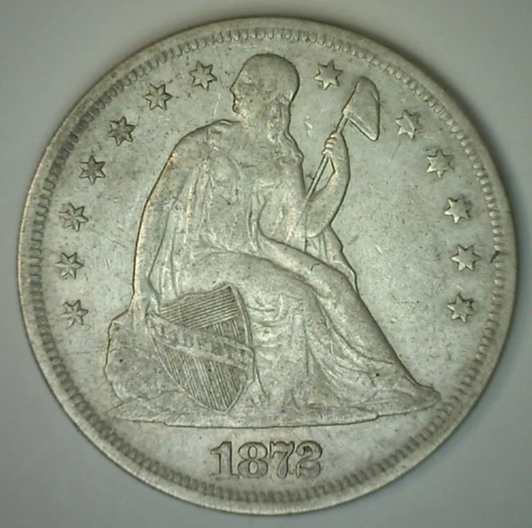 1872年 自由の女神像 銀貨 米国型 正規品 1ドル
