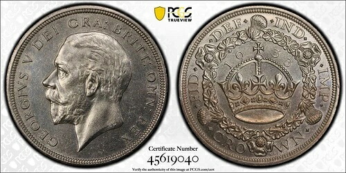 英国 PCGS MS-63 1933 シルバー クラウン!|WORLD RESOURCE【KING店】