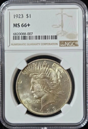 1923年 ピースダラー MS-66+ NGC