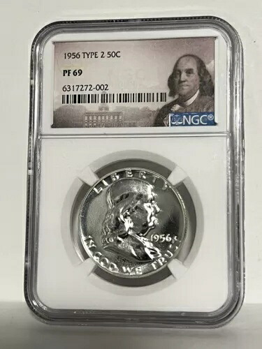 1956年タイプ2 PF69 フランクリンハーフダラー NGCスペシャルラベル｜WORLD RESOURCE【KING店】 243,045円