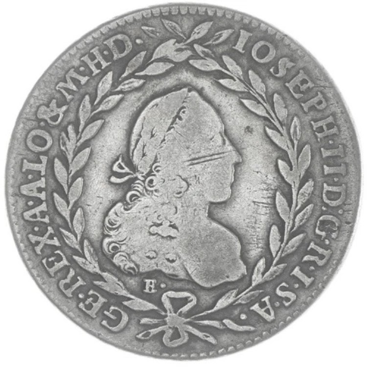 1776年製 シルバー 20 クロイツァー E // H - G SS、スモールクラウン、=非常に希少=|WORLD RESOURCE【KING店】