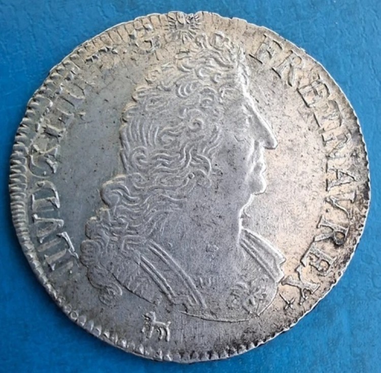 ルイ 14 世、1/2 デミ エキュ ウィズ パームズ 1694 I リモージュ、希少品質!|WORLD RESOURCE【KING店】