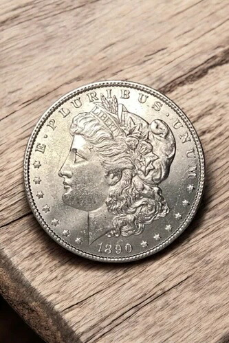 1890-P モルガン銀貨 約未使用 プルーフ状