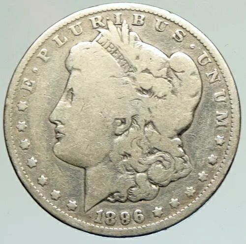 1896年 アメリカ合衆国 イーグル オールドシルバー モルガン USドルコイン i111902