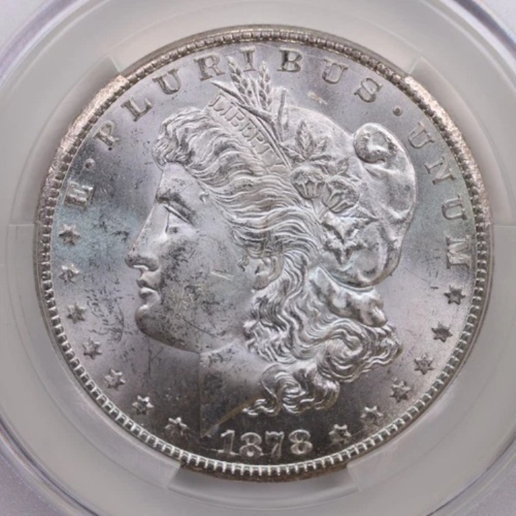 1878-CC モルガン銀貨、CAC グレーディング; MS-62、ストア番号 GDR076｜WORLD RESOURCE【KING店】