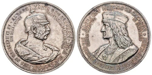 銀メダル 1898 - イェーリゲス政府記念日 25 アルバート 1873-1902 - 高速|WORLD RESOURCE【KING店】