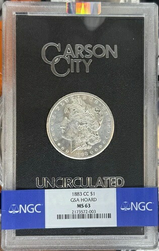 1883 CC $1 GSA HOARD MS 63 2173572-003