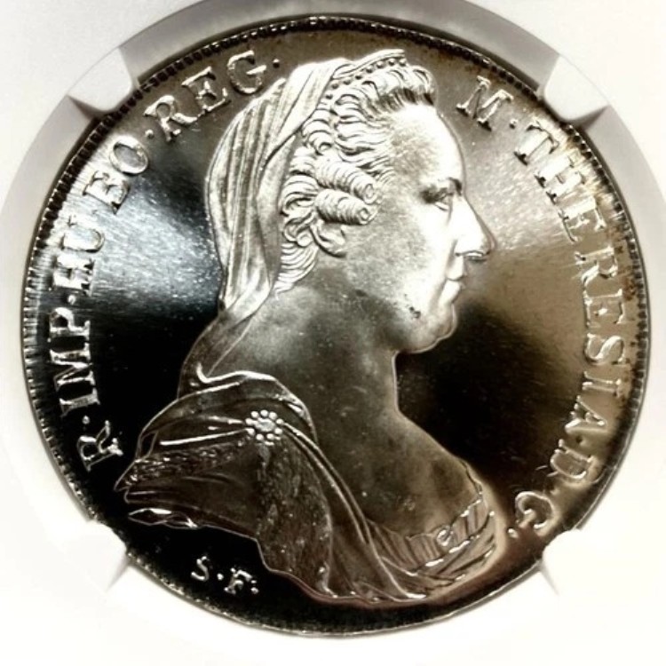 1780年オーストリア銀貨NGC PF68アンティークモダンコイン/8