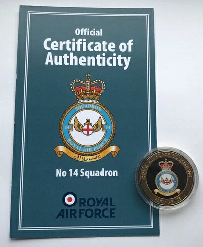 2015年 ガーンジー プルーフ 金メッキ 50ペンス 英国空軍 第14飛行隊|WORLD RESOURCE【KING店】