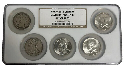 ビニオン 20世紀 シルバー ハーフドル セット NGC ホルダー 642/1078 コイン｜WORLD RESOURCE【KING店】
