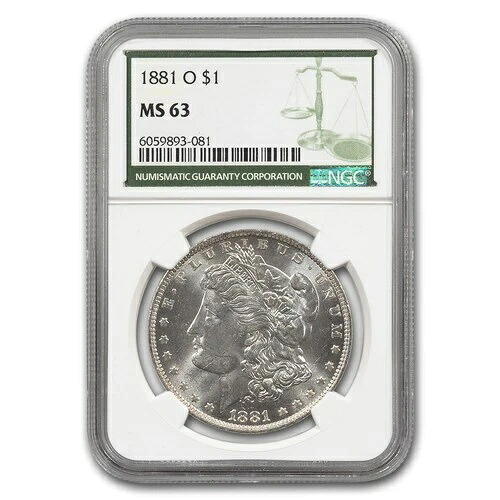 1881-O モルガン・ダラー MS-63 NGC（グリーンラベル）｜WORLD RESOURCE【KING店】