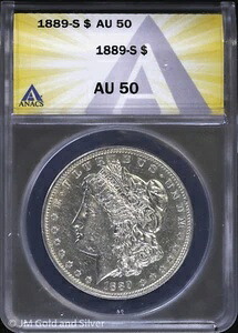 1889-S 1ドルモルガン銀貨 ANACS AU 50｜WORLD RESOURCE【KING店】 106,480円