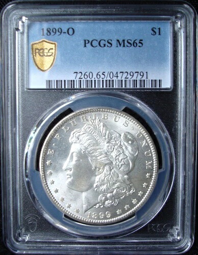 1899-O モルガン銀貨 - PCGS MS 65 - ゴールドシールド｜WORLD RESOURCE【KING店】