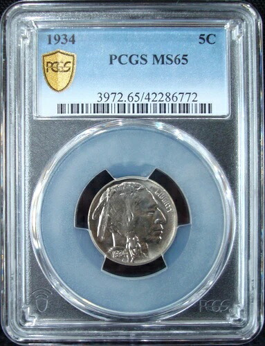 1934年バッファローニッケル - PCGS MS 65 - ゴールドシールド｜WORLD RESOURCE【KING店】