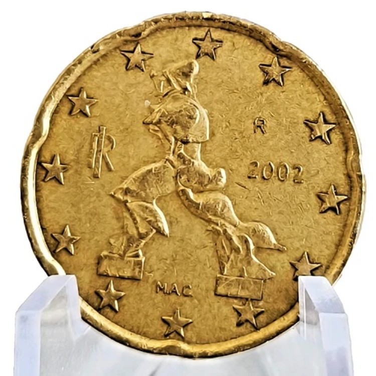 楽天市場】希少価値の高い50セントユーロ硬貨「イタリア2002年