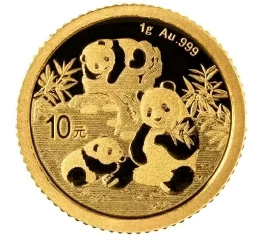 2025年 1g 中国パンダ金貨