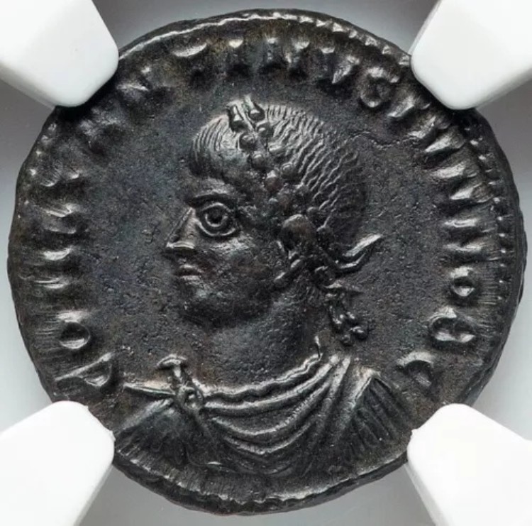 帝国 コンスタンティヌス2世 カエサル NGC AU 337AD カエサル VOT X 古代ローマコイン 129|WORLD RESOURCE【KING店】