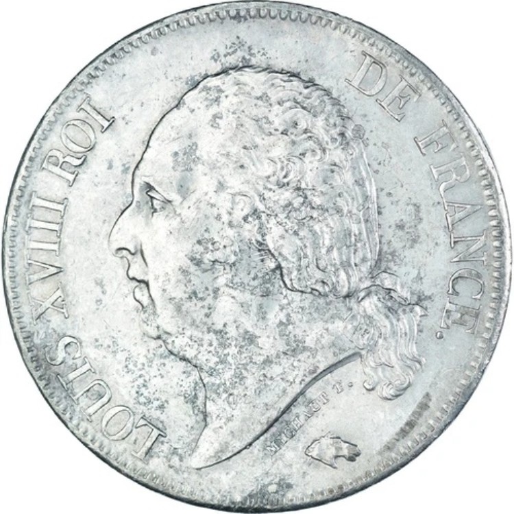 [#1063388] コイン、フランス、ルイ18世、5フラン、1821年、パリ、AU、銀、KM:711。｜WORLD RESOURCE【KING店】