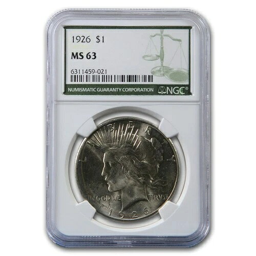 1926年ピースダラー MS-63 NGC(グリーンラベル)|WORLD RESOURCE【KING店】