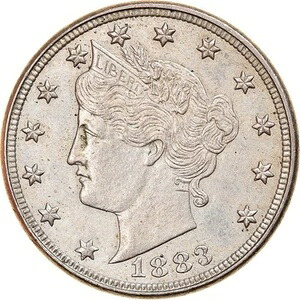 [#879305] コイン、アメリカ合衆国、リバティニッケル、5セント、1883年、米国造幣局、フィラデルフィア｜WORLD RESOURCE【KING店】