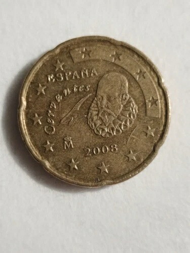 楽天市場】スペイン 20ユーロセント 1999年 セルバンテス硬貨 - 希少