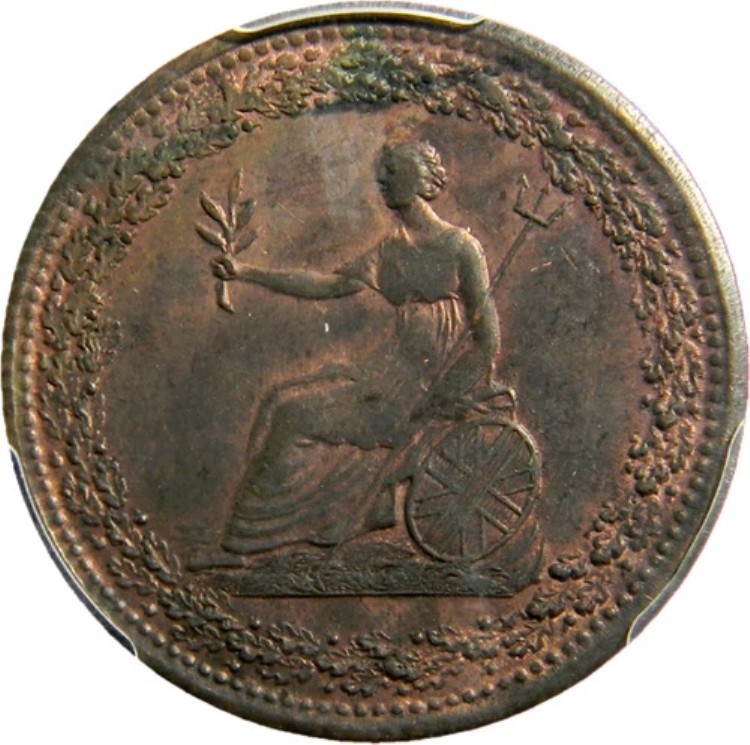 1815年下カナダハーフペニートークン PCGS MS 62 (06-11)