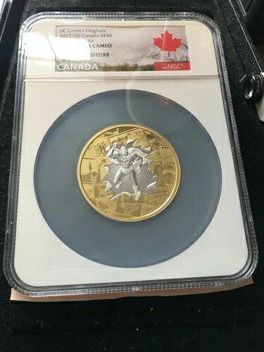 2017 DC; オールスターコミックス ( 3.04 Tr oz ag) 99.99 $50*NGC*PF-69 UC Gilt