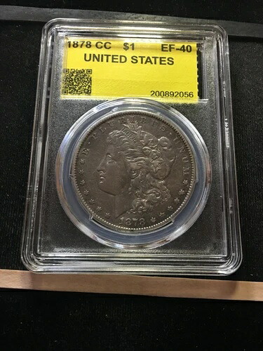 1878 CC USA、1ドルモルガン銀貨