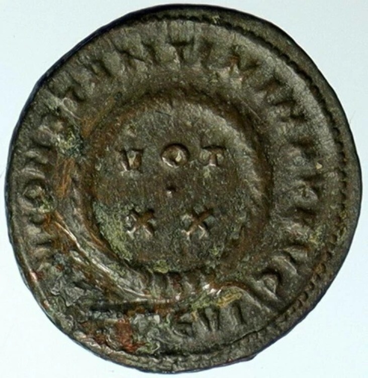 コンスタンティヌス1世（大帝）の真正古代テッサロニキローマコイン VOT XX i102431｜WORLD RESOURCE【KING店】