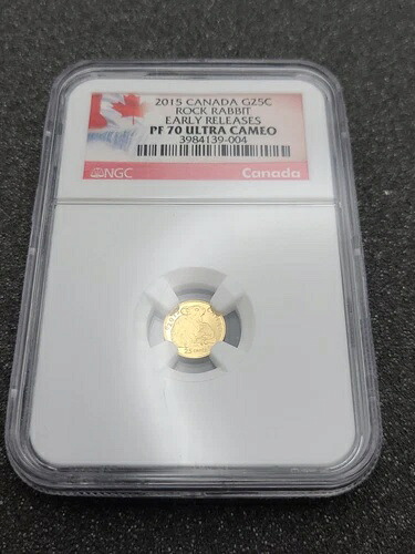 2015年カナダ 25セント金貨 ロックラビット NGC PF70 #2｜WORLD RESOURCE【KING店】