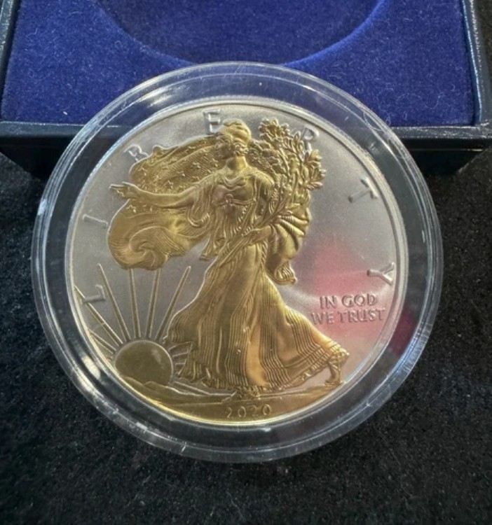 2020年 アメリカンイーグル レディリバティ 1オンス .999 シルバーコイン（24金メッキ）｜WORLD RESOURCE【KING店】