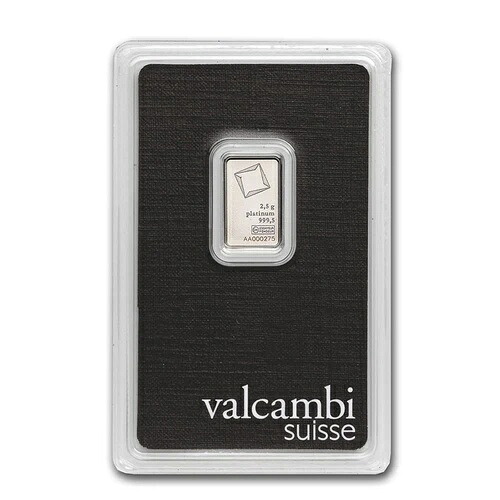 2.5グラムプラチナバー - Valcambi(分析中)|WORLD RESOURCE【KING店】