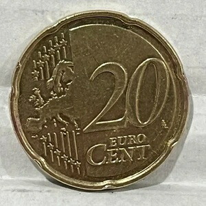 楽天市場】フランス 20セントユーロコイン 2008年 完璧な状態 非常に