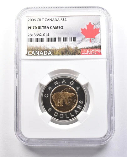 2006年カナダ銀貨2ドル金貨 PF70 UCAM NGC *0009｜WORLD RESOURCE【KING店】 98,010円
