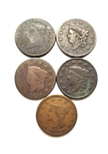 1812年、1816年、1824年、1833年、1840年の大型セント|WORLD RESOURCE【KING店】